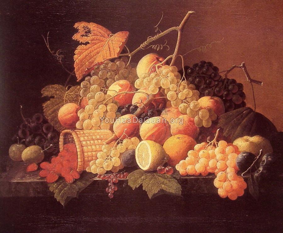 Still Life with Fruit - 塞维林·罗森